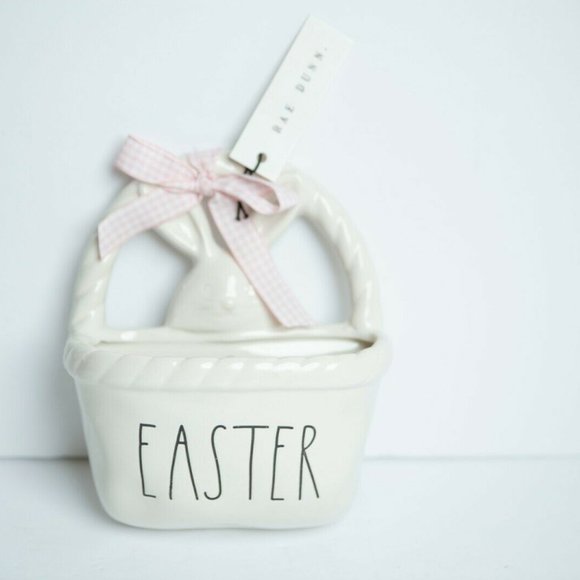 Rae Dunn Other - Rae Dunn EASTER Basket Ceramic Wall Pocket Planter